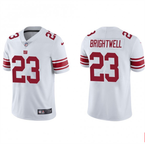 New York Giants #23 Gary Brightwell White Vapor Untouchable Limited Stitched Jersey - Click Image to Close