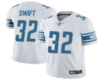 Detroit Lions #32 DAndre Swift White Vapor Untouchable Limited Stitched NFL Jersey