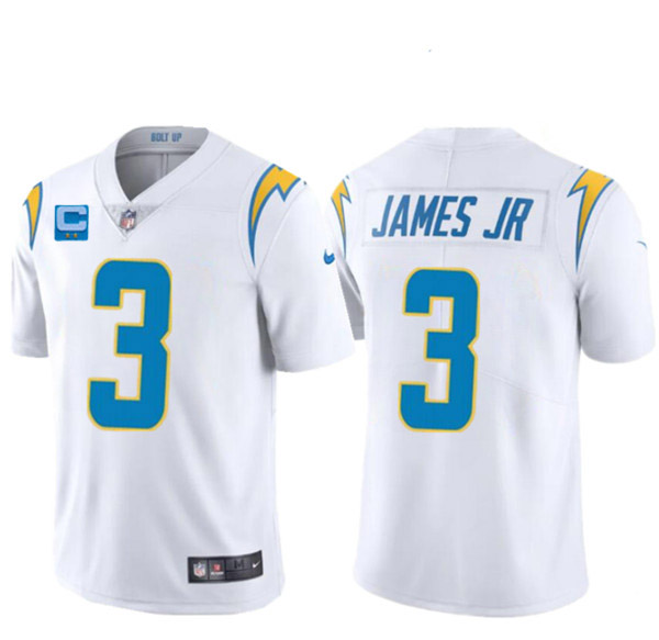 Los Angeles Chargers 2022 #3 Derwin James Jr. White With 2-star C Patch Vapor Untouchable Limited St