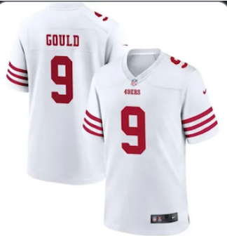 San Francisco 49ers #9 Robbie Gould 2022 New White Vapor Untouchable Limited Stitched Jersey