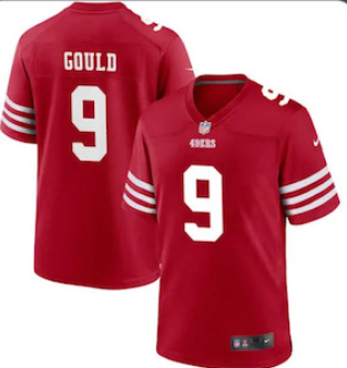 San Francisco 49ers #9 Robbie Gould 2022 Red Vapor Untouchable Stitched Football Jersey