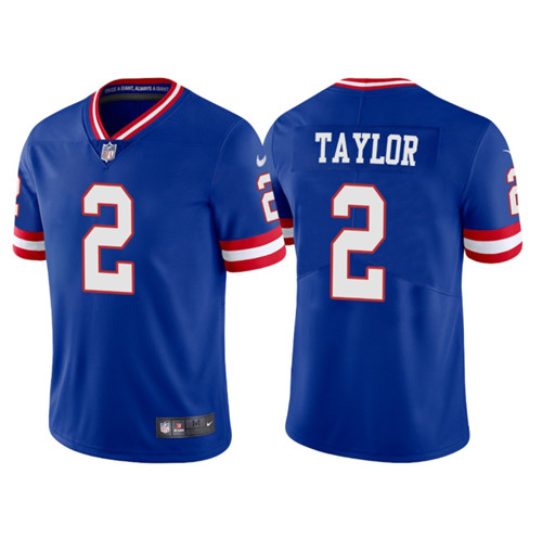 New York Giants #2 Tyrod Taylor Royal Vapor Untouchable Classic Retired Player Stitched Game Jersey - Click Image to Close