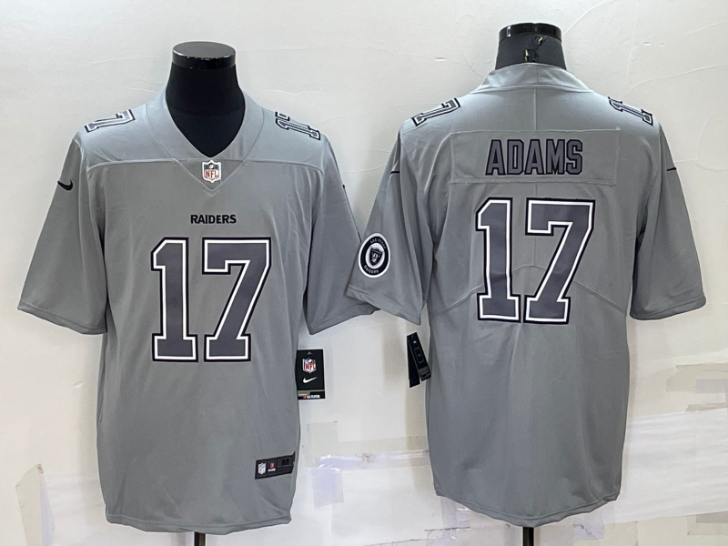 Las Vegas Raiders #17 Davante Adams LOGO Grey Atmosphere Fashion 2022 Vapor Untouchable Stitched Lim