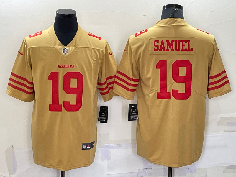San Francisco 49ers #19 Deebo Samuel Gold NEW 2022 Inverted Legend Stitched NFL Limited Jersey