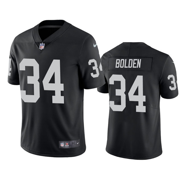 Las Vegas Raiders #34 Brandon Bolden Black Vapor Limited Stitched Jersey - Click Image to Close