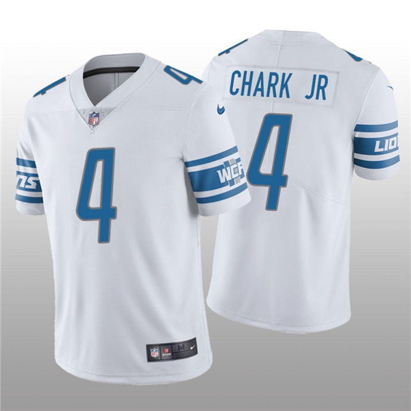 Detroit Lions #4 DJ Chark Jr. White Vapor Untouchable Limited Stitched Jersey - Click Image to Close