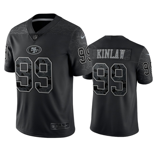 San Francisco 49ers #99 Javon Kinlaw Black Reflective Limited Stitched Football Jersey