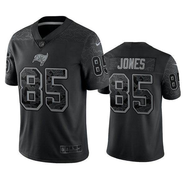 Tampa Bay Buccaneers #85 Julio Jones Black Reflective Limited Stitched Jersey - Click Image to Close