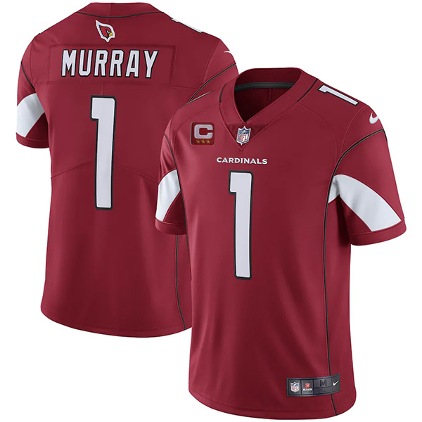 Arizona Cardinals 2022 #1 Kyler Murray Red With 3-star C Patch Vapor Untouchable Limited Stitched NF