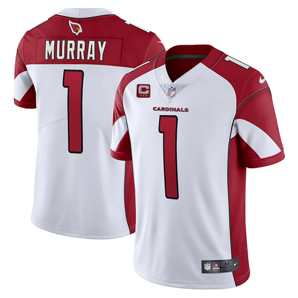 Arizona Cardinals 2022 #1 Kyler Murray White With 3-star C Patch Vapor Untouchable Limited Stitched