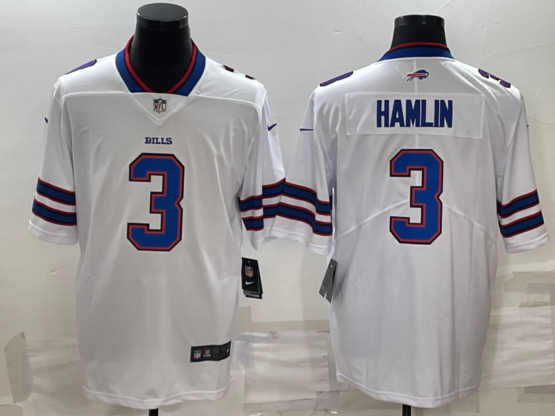 Buffalo Bills #3 Damar Hamlin White Vapor Untouchable Limited Stitched Jersey