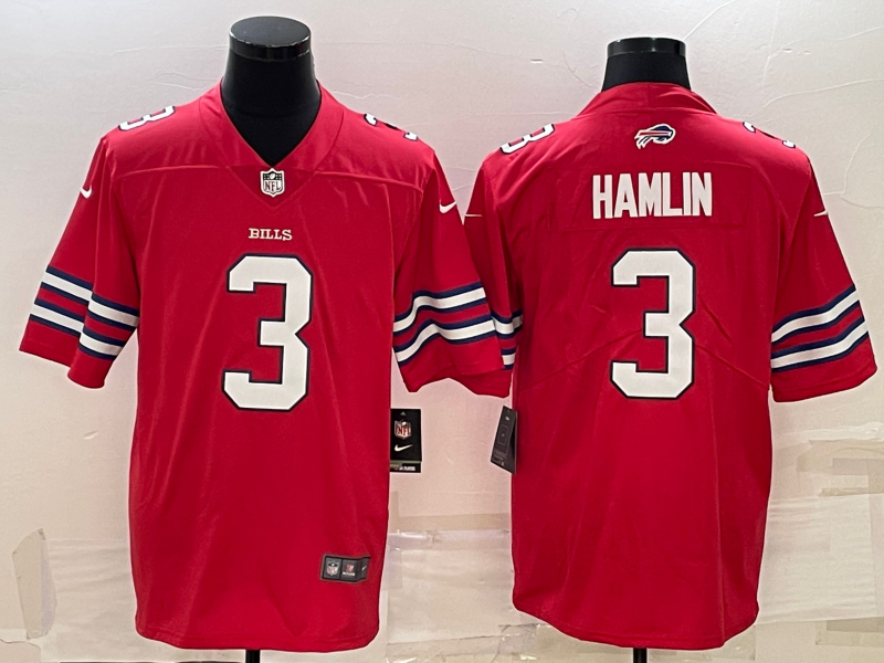Buffalo Bills #3 Damar Hamlin Red 2022 Vapor Untouchable Stitched NFL Limited Jersey