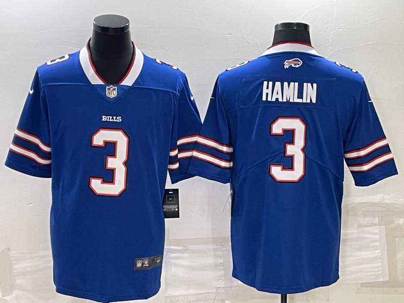 Buffalo Bills #3 Damar Hamlin Blue Vapor Untouchable Limited Stitched Jersey