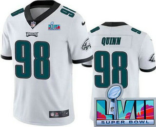 Philadelphia Eagles #98 Robert Quinn Limited White Super Bowl LVII Vapor Jersey