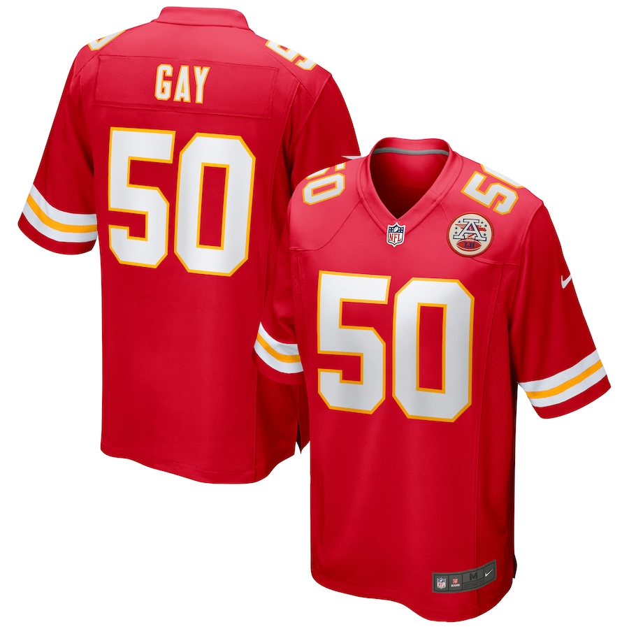 Kansas City Chiefs #50 Willie Gay Jr. Red Vapor Untouchable Limited Stitched Football Jersey