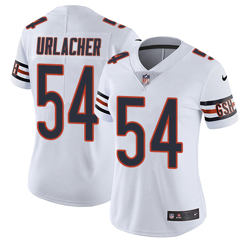 Nike Bears #54 Brian Urlacher White Women's Stitched NFL Vapor Untouchable Limited Jersey - Click Image to Close