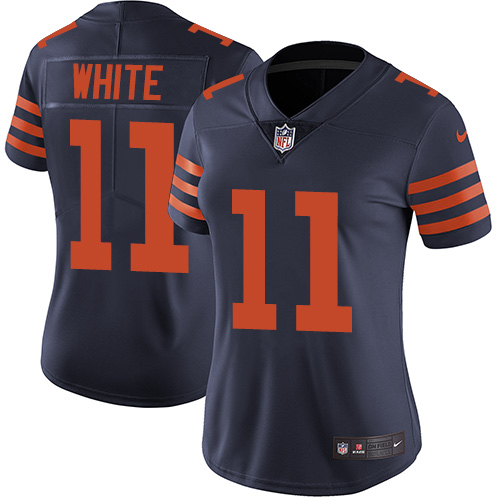Nike Bears #11 Kevin White Navy Blue Alternate Women's Stitched NFL Vapor Untouchable Limited Jersey - Click Image to Close