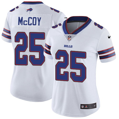 Nike Bills #25 LeSean McCoy White Women's Stitched NFL Vapor Untouchable Limited Jersey - Click Image to Close
