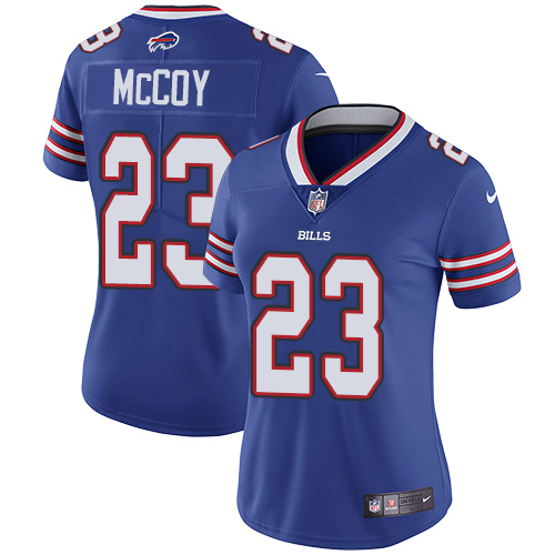 Nike Bills #23 LeSean McCoy Royal Blue Team Color Women's Stitched NFL Vapor Untouchable Limited Jer