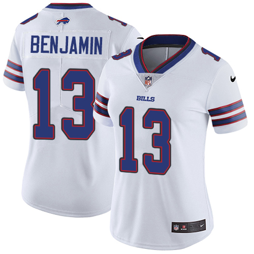Nike Bills #13 Kelvin Benjamin White Women's Stitched NFL Vapor Untouchable Limited Jersey - Click Image to Close