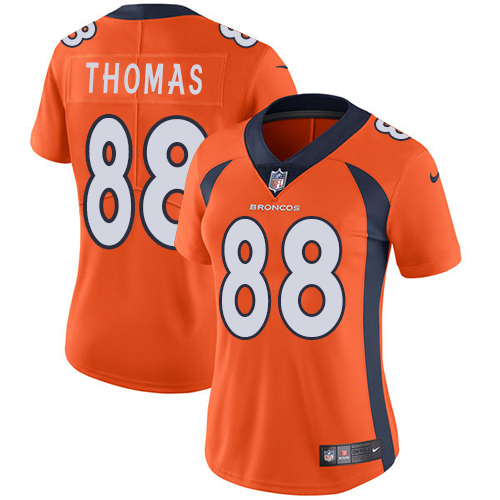 Nike Broncos #88 Demaryius Thomas Orange Team Color Women's Stitched NFL Vapor Untouchable Limited J