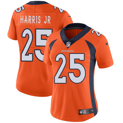 Nike Broncos #25 Chris Harris Jr Orange Team Color Women's Stitched NFL Vapor Untouchable Limited Je