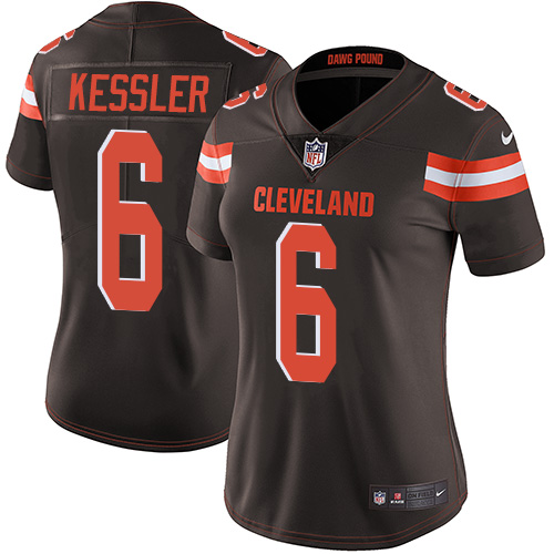Nike Browns #6 Cody Kessler Brown Team Color Women's Stitched NFL Vapor Untouchable Limited Jersey