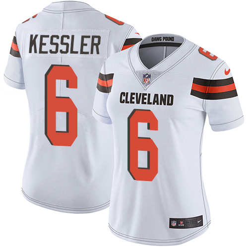 Nike Browns #6 Cody Kessler White Women's Stitched NFL Vapor Untouchable Limited Jersey
