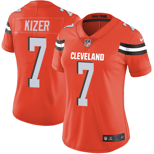 Nike Browns #7 DeShone Kizer Orange Alternate Women's Stitched NFL Vapor Untouchable Limited Jersey