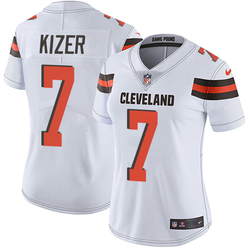 Nike Browns #7 DeShone Kizer White Women's Stitched NFL Vapor Untouchable Limited Jersey