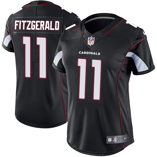 Nike Cardinals #11 Larry Fitzgerald Black Alternate Women's Stitched NFL Vapor Untouchable Limited J