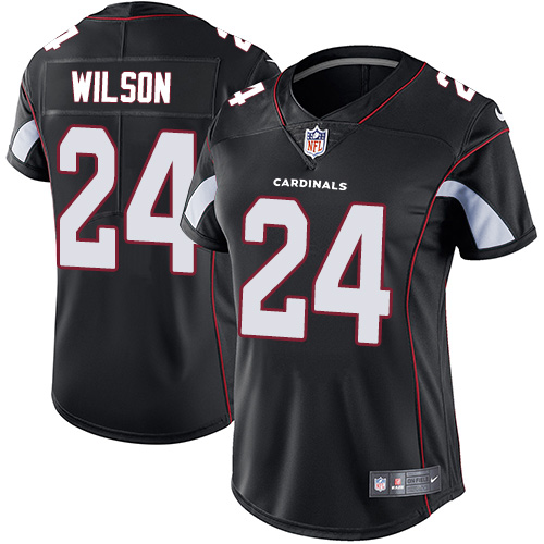 Nike Cardinals #24 Adrian Wilson Black Alternate Women's Stitched NFL Vapor Untouchable Limited Jers