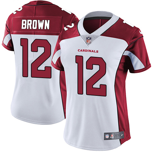 Nike Cardinals #12 John Brown White Women's Stitched NFL Vapor Untouchable Limited Jersey