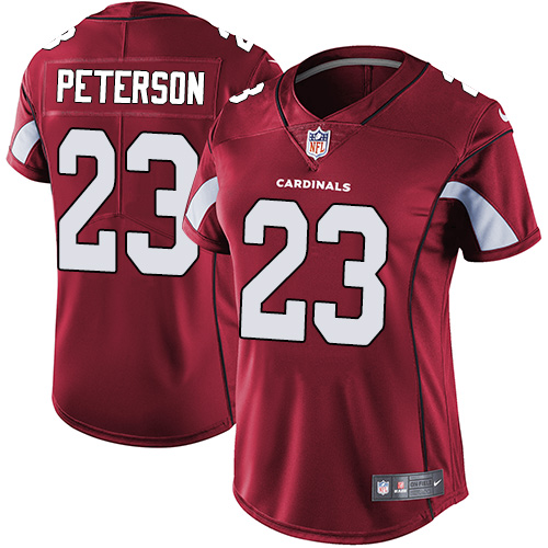 Nike Cardinals #23 Adrian Peterson Red Team Color Women's Stitched NFL Vapor Untouchable Limited Jer