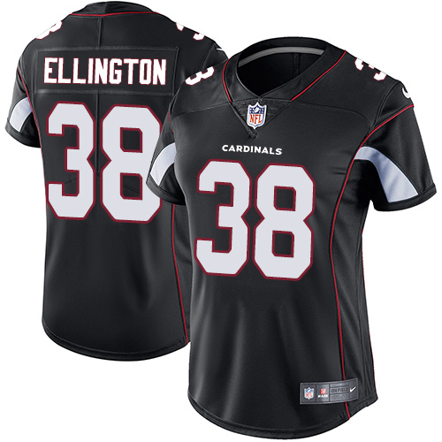 Nike Cardinals #38 Andre Ellington Black Alternate Women's Stitched NFL Vapor Untouchable Limited Je