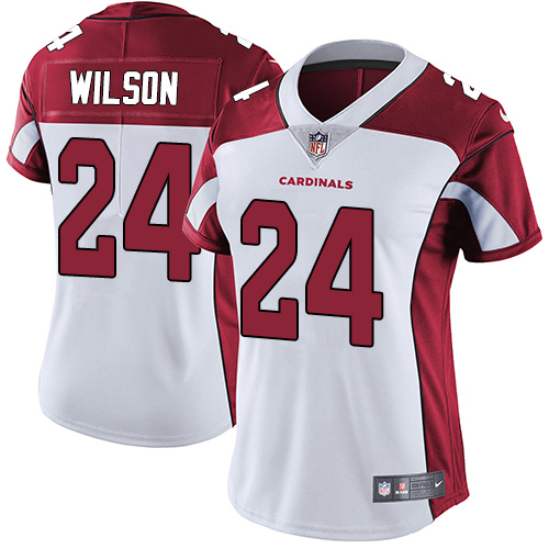 Nike Cardinals #24 Adrian Wilson White Women's Stitched NFL Vapor Untouchable Limited Jersey - Click Image to Close