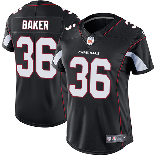 Nike Cardinals #36 Budda Baker Black Alternate Women's Stitched NFL Vapor Untouchable Limited Jersey