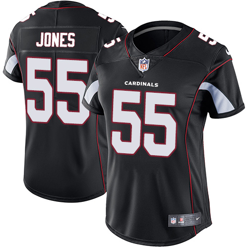 Nike Cardinals #55 Chandler Jones Black Alternate Women's Stitched NFL Vapor Untouchable Limited Jer