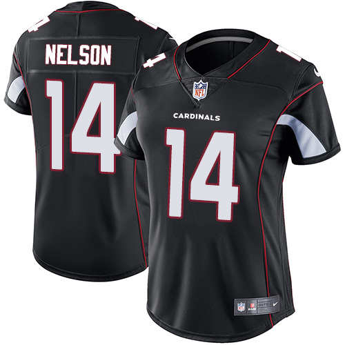 Nike Cardinals #14 J.J. Nelson Black Alternate Women's Stitched NFL Vapor Untouchable Limited Jersey