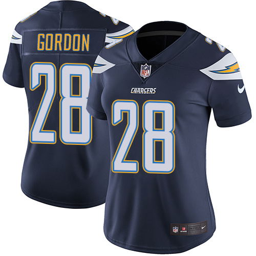 Nike Chargers #28 Melvin Gordon Navy Blue Team Color Women's Stitched NFL Vapor Untouchable Limited