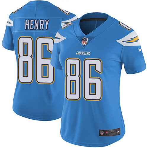 Nike Chargers #86 Hunter Henry Electric Blue Alternate Women's Stitched NFL Vapor Untouchable Limite - Click Image to Close