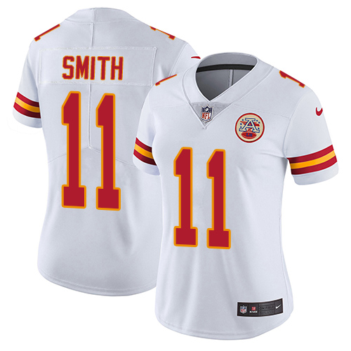Nike Chiefs #11 Alex Smith White Women's Stitched NFL Vapor Untouchable Limited Jersey - Click Image to Close