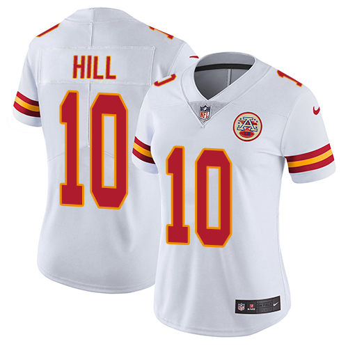 Nike Chiefs #10 Tyreek Hill White Women's Stitched NFL Vapor Untouchable Limited Jersey