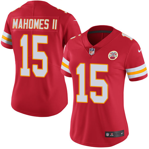 Nike Chiefs #15 Patrick Mahomes II Red Team Color Women's Stitched NFL Vapor Untouchable Limited Jer