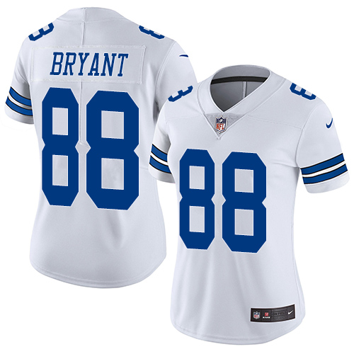 Nike Cowboys #88 Dez Bryant White Women's Stitched NFL Vapor Untouchable Limited Jersey