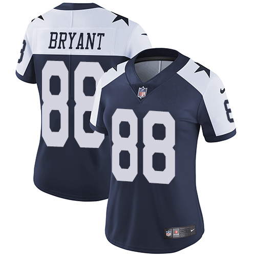 Nike Cowboys #88 Dez Bryant Navy Blue Thanksgiving Women's Stitched NFL Vapor Untouchable Limited Th