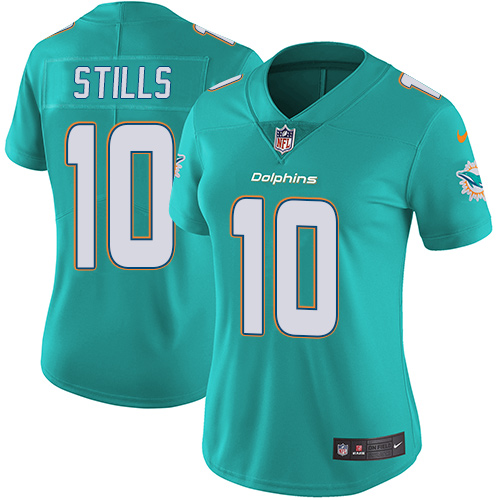 Nike Dolphins #10 Kenny Stills Aqua Green Team Color Women's Stitched NFL Vapor Untouchable Limited