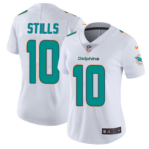 Nike Dolphins #10 Kenny Stills White Women's Stitched NFL Vapor Untouchable Limited Jersey