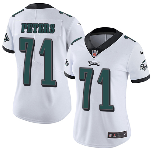 Nike Eagles #71 Jason Peters White Women's Stitched NFL Vapor Untouchable Limited Jersey
