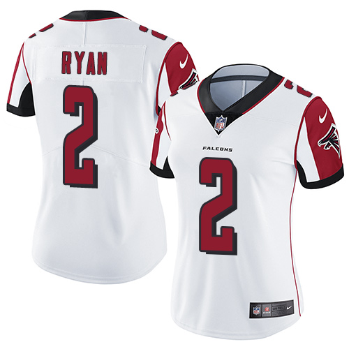 Nike Falcons #2 Matt Ryan White Women's Stitched NFL Vapor Untouchable Limited Jersey